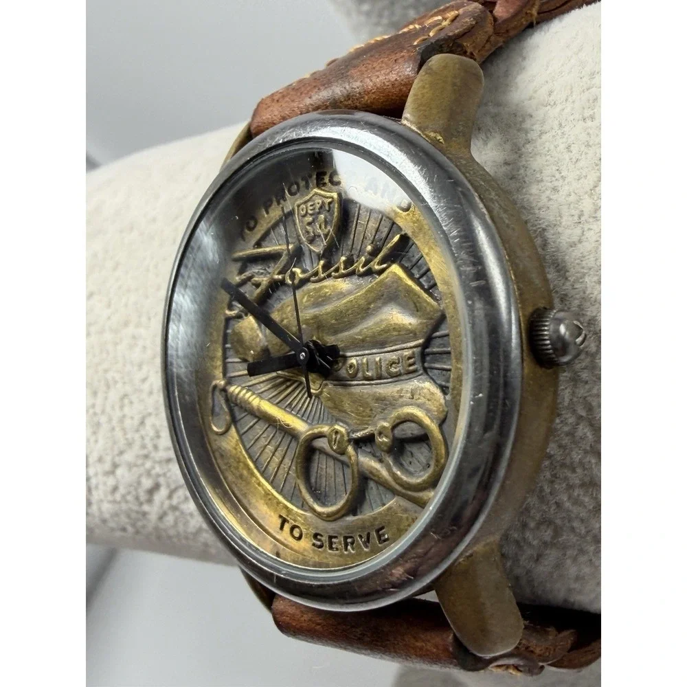 Fossil Police Limited‎ Edition LE-9469 To Protect And Serve 35MM 8
